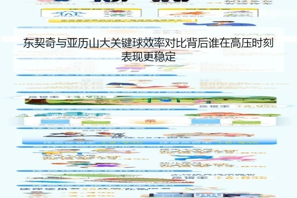 东契奇与亚历山大关键球效率对比背后谁在高压时刻表现更稳定